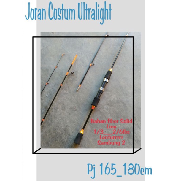 Joran Pancing Ultralight Ajiro Costum Fiber (BlackBass) Pj  165_180cm