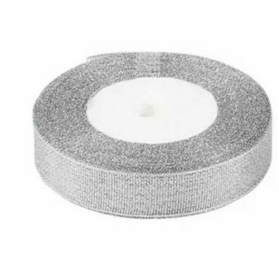 Pita Metalik Gold /silver dengan Dua Sisi lapisan glitter.Uk.40 mm x 18 M harga/roll