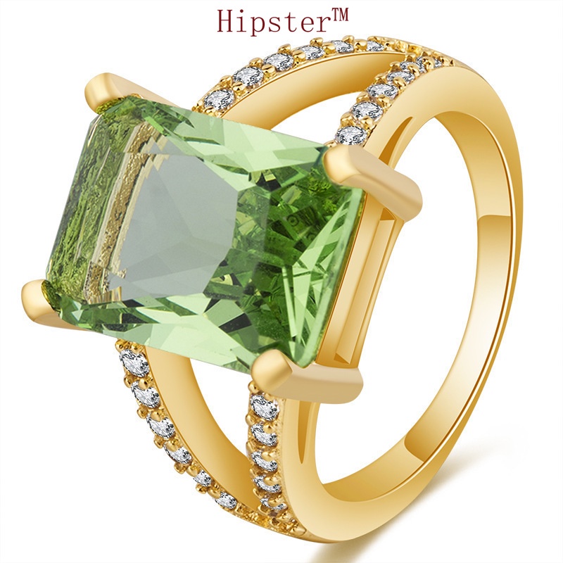 Blast hot sale fashion luxury set colored treasure ring