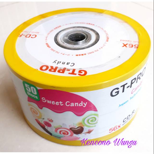 CDR GT Pro Candy CDR Blank Kosong isi 50 buah