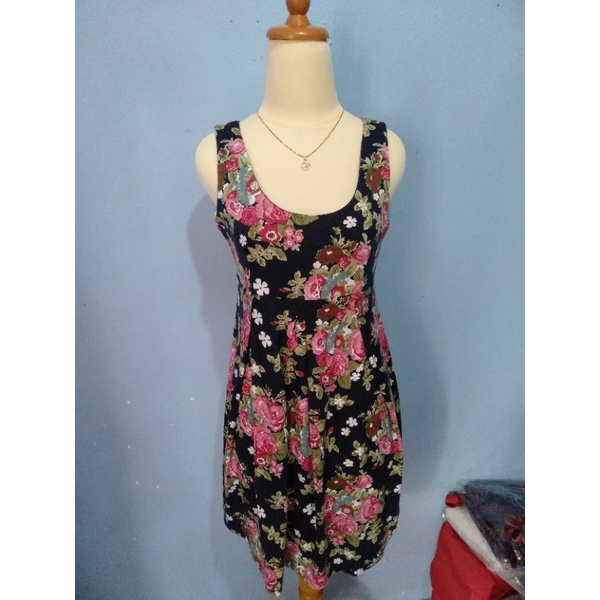 Mini Dress Bodycon Rempel Vintage Bunga Import