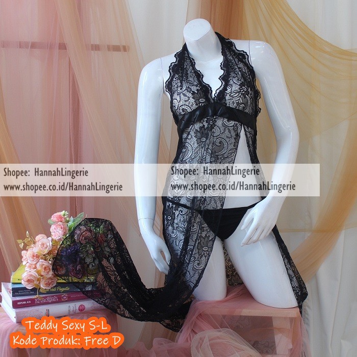 Lingerie Seksi Hannah Lingerie Koleksi FreeSize Baju Malam Pertama Kado Pernikahan Transparan Campur