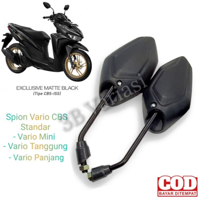 Kaca Spion Motor Honda Vario 125 Vario 150 Cbs Beat Fi Tangkai Standar Dan Mini Original