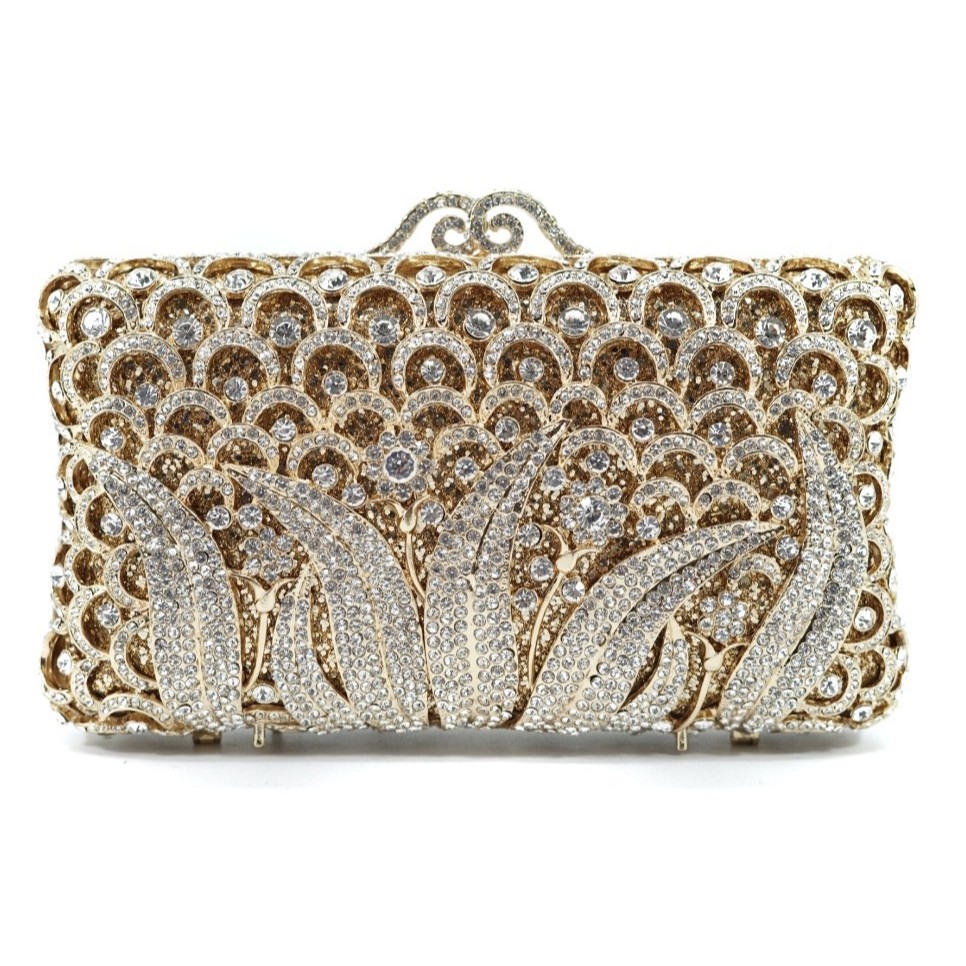 WAIWAI Tas Kondangan Crystal CR6246 Gold