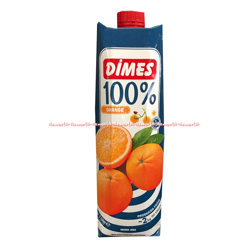 Dimes 100% Orange Pineapple 1L Juice Buah Jeruk Nanas Nenas Fruit UHT Siap Minum Dimess