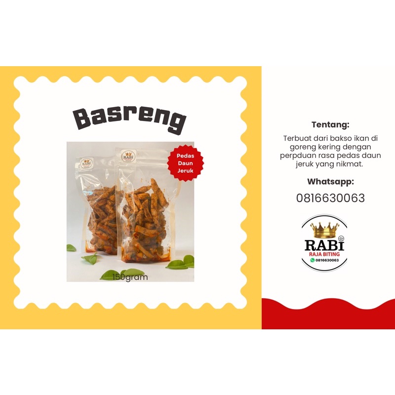 

Basreng pedas daun jeruk