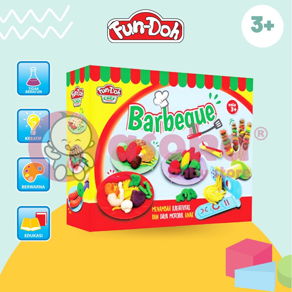 Fundoh Barbeque Set Mainan Edukasi Mainan Anak Mainan Lilin ASOKA