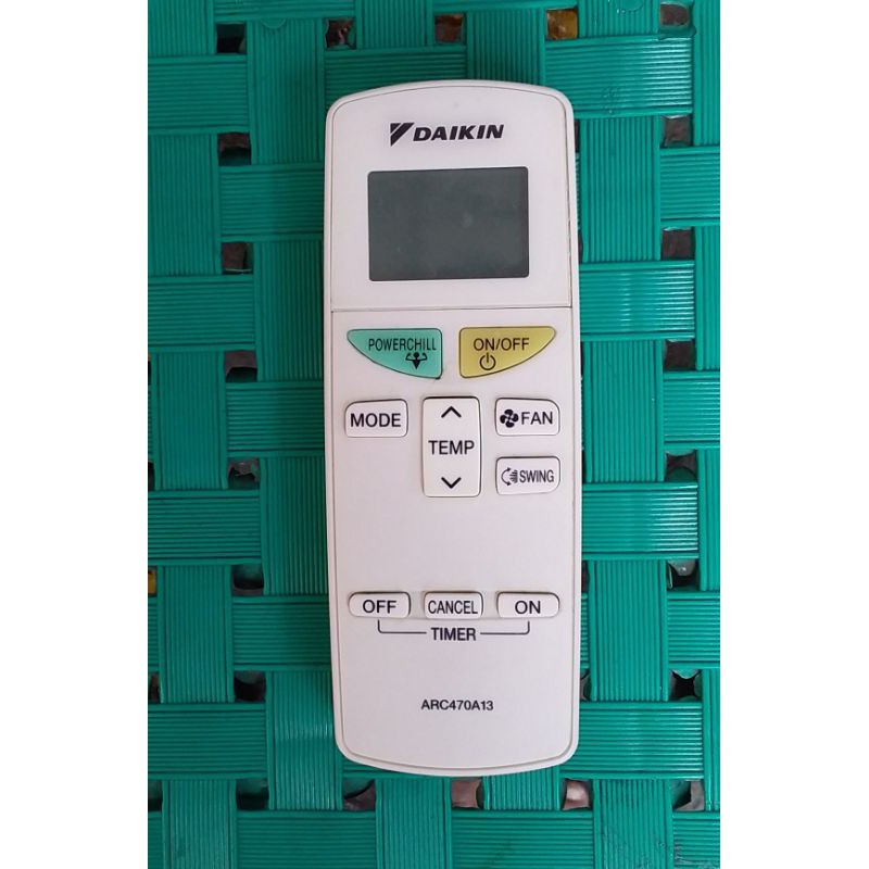 REMOTE AC DAIKIN SERI ARC470A13 ORIGINAL