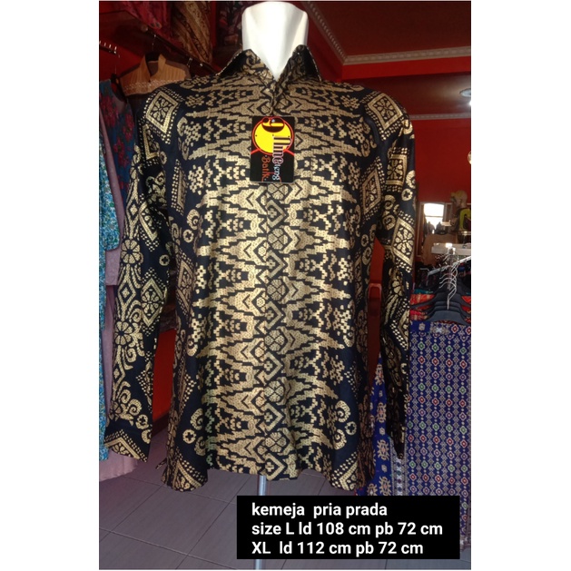 pakaian pria atasan batik prada 9teng batik jambi