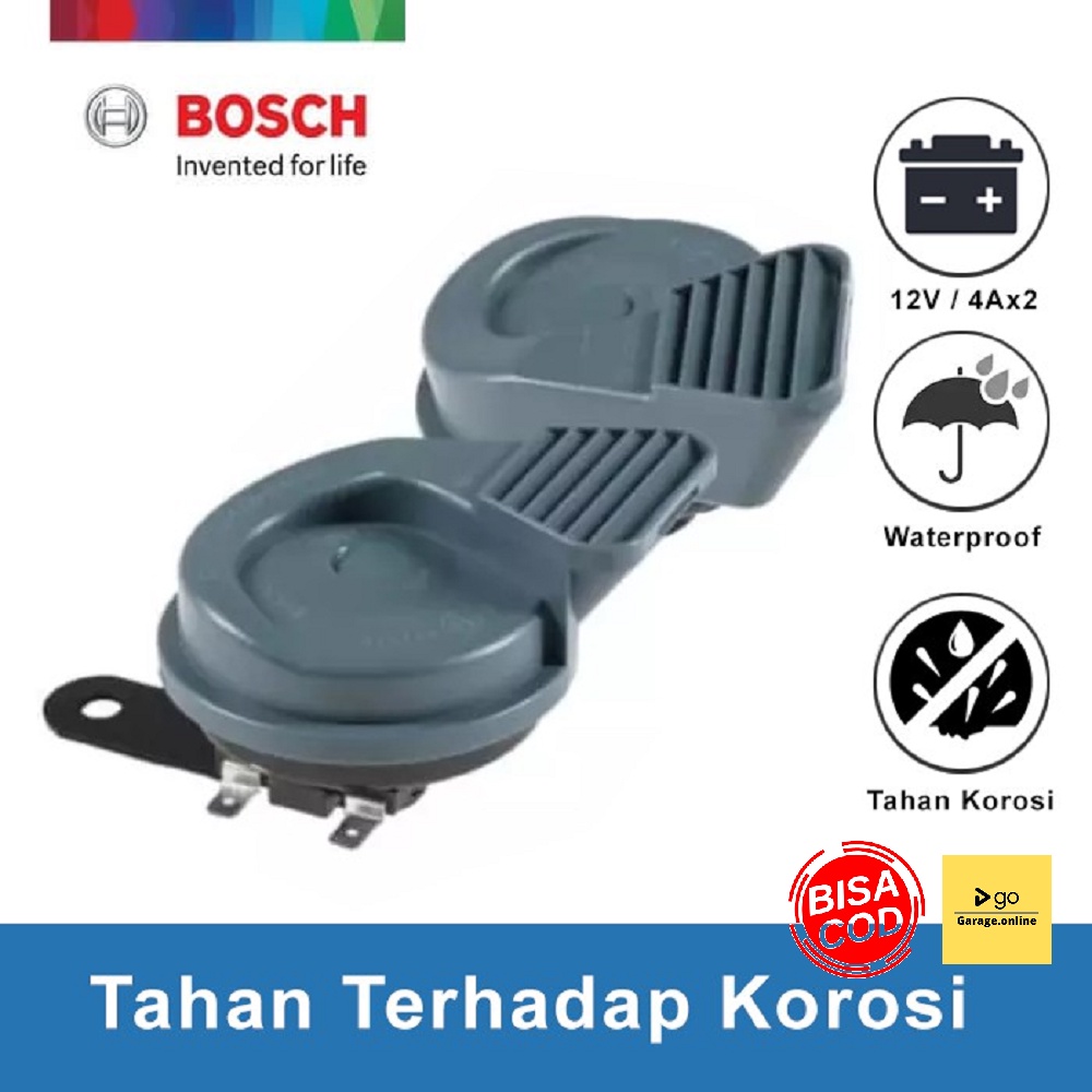 Klakson Keong Bosch Strider EC12-C Waterproof Anti Air 12V Untuk semua Mobil dan Motor Original