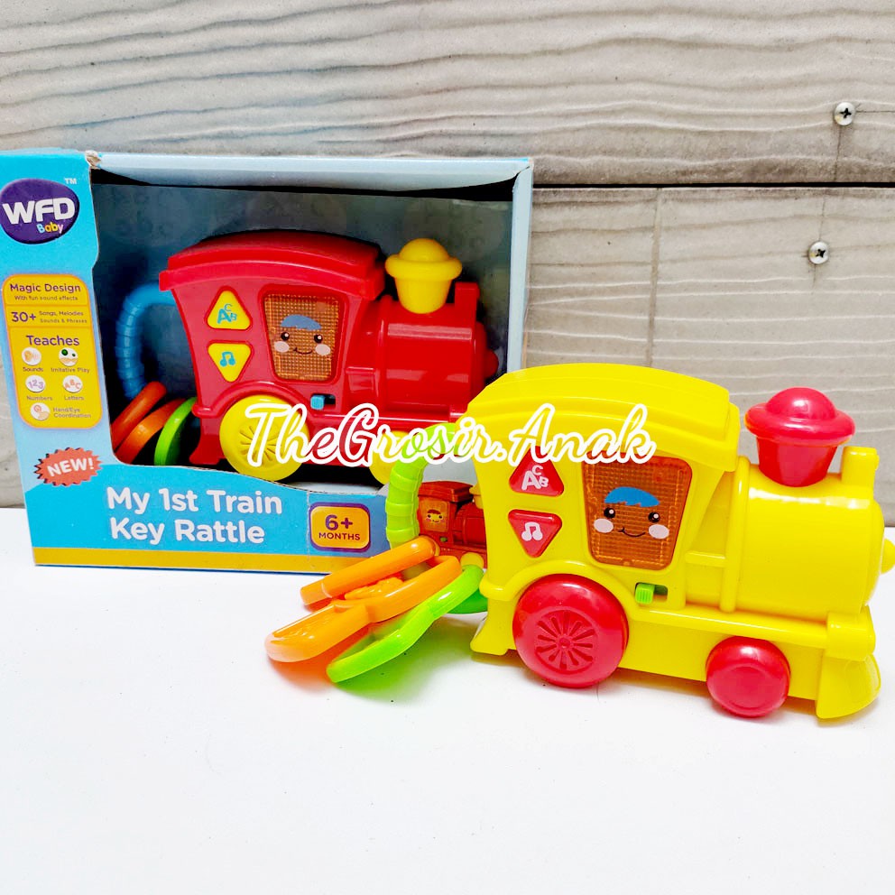 My 1st Train Key Rattle Mainan Bayi Kereta Api Musik Rattles