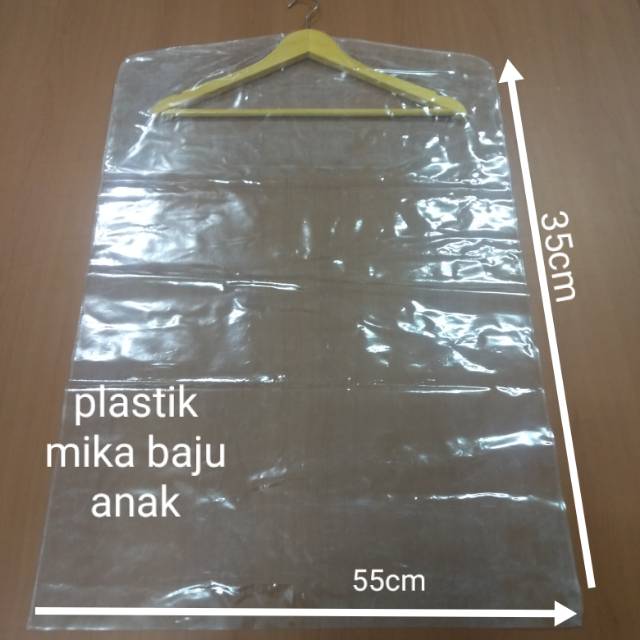 Plastik mika baju/cover baju anak 55*35cm