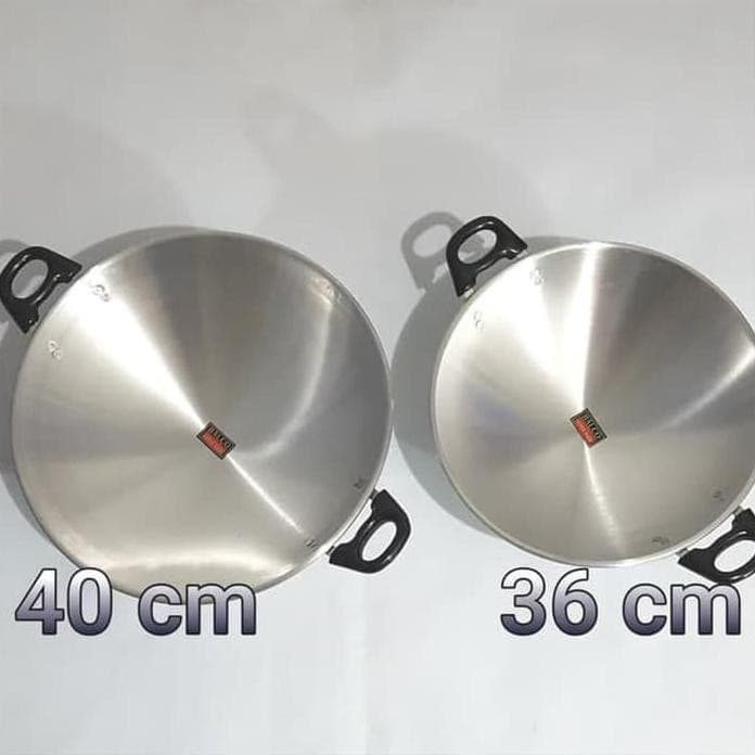 TERLARIS WAJAN KUALI ALUMINIUM HALCO 40CM TEBAL