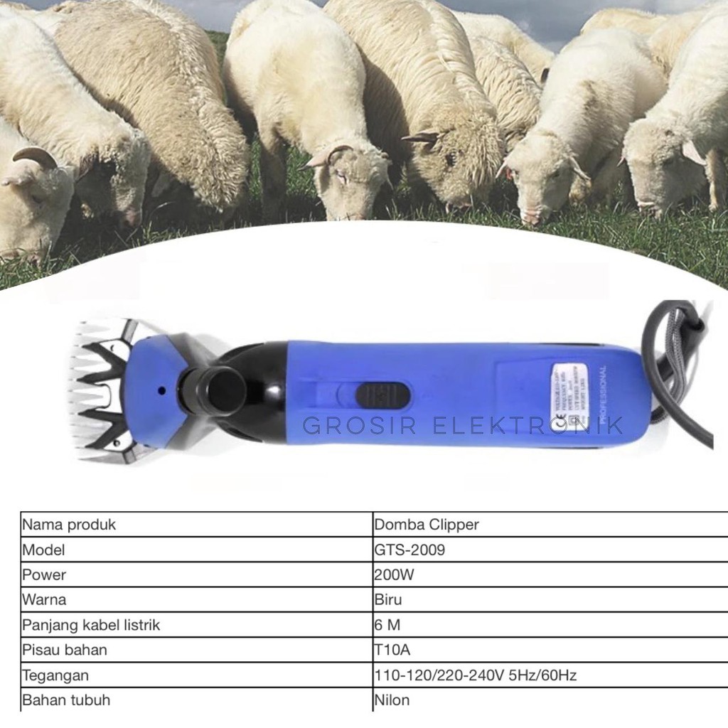 Alat Cukur Bulu Domba / Mesin Pencukur Bulu Sheep Clipper Cukuran Professional GTS 2009