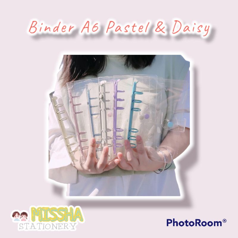 

BINDER A6 WARNA PASTEL ( COVER ONLY ) - FREE SAMPUL DEPAN BINDER