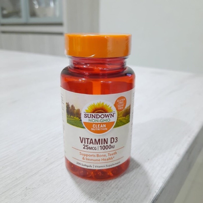 Sundown Vitamin D3 1000IU 200 Softgels