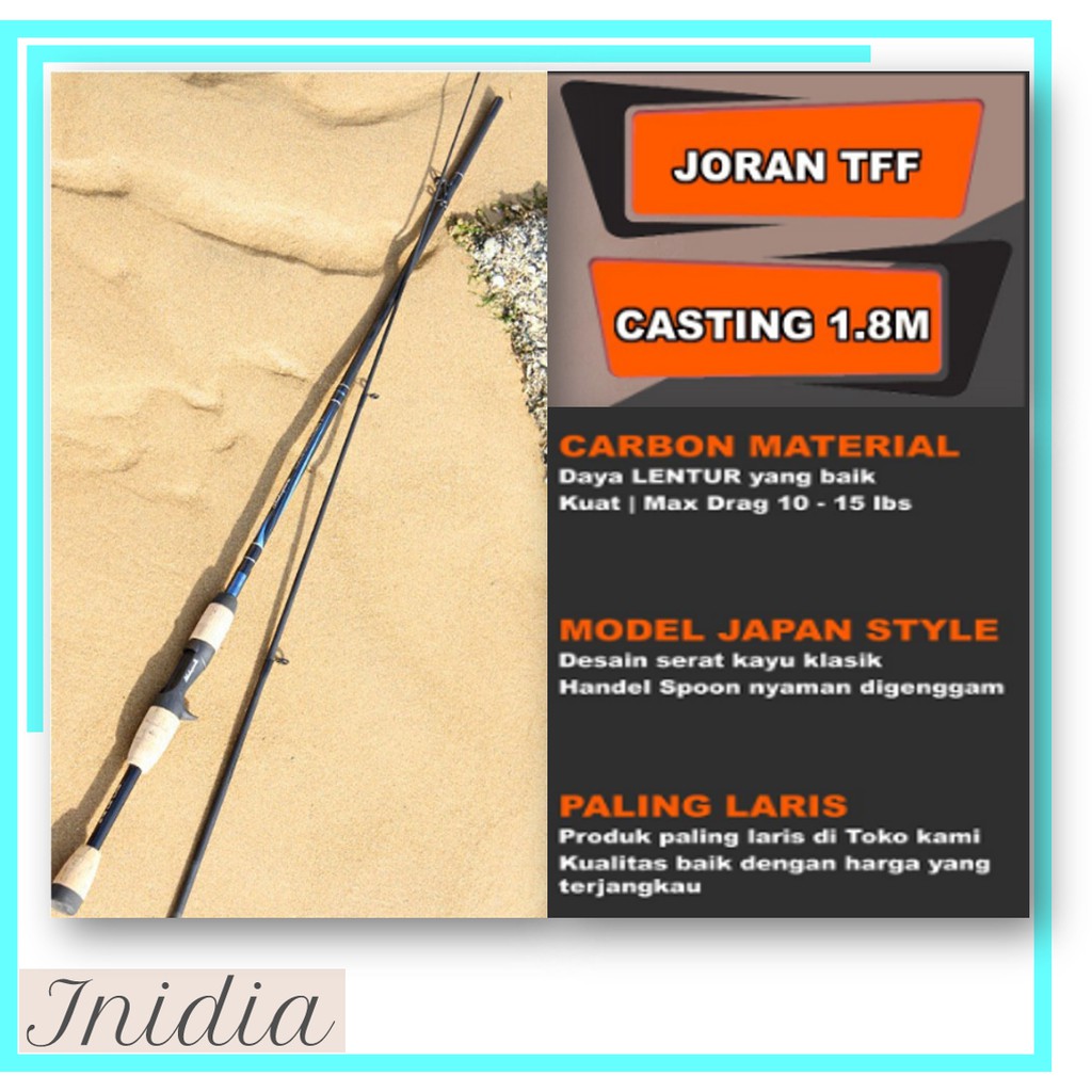 INIDIA JORAN CASTING/SPINNING CARBON 180CM