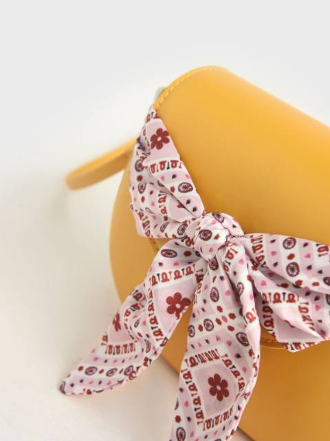 CK Summer 2020 Responsible Collection: Girls' Bandana Print Bow Crossbody Bag