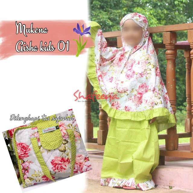 Mukena anak katun jepang shafeeya