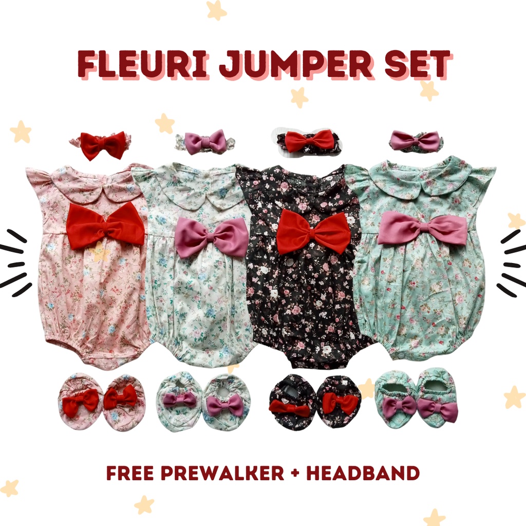 GROSIR FLEURI JUMPER SET (free bando + sepatu)HITA,M HABIS-hanya 3 warna