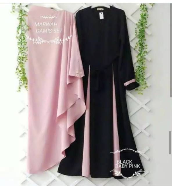 Baju Gamis Marwah Syari Hijab M L XL-5