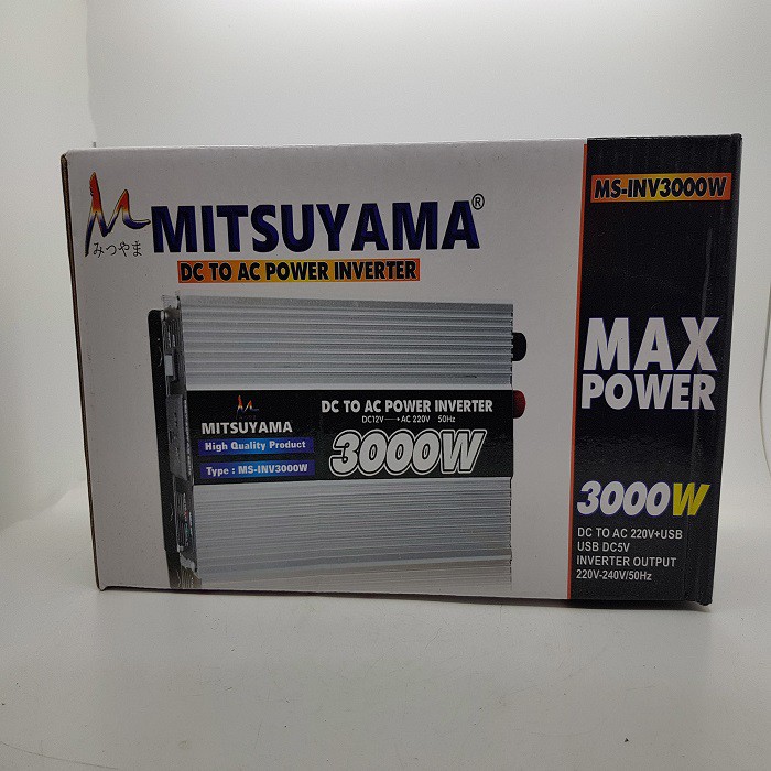 Inverter DC to AC Merk MITSUYAMA 3000watt Power with USB 5v