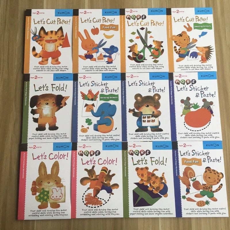 

KUMON first steps worksheet workbook 2years UP full set 12