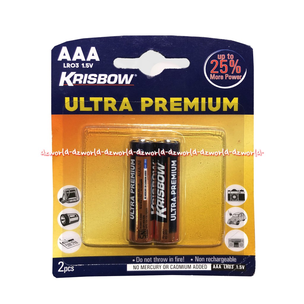 Krisbow Ultra Premium AAA 2 Pcs Baterai A3 Tahan Lama