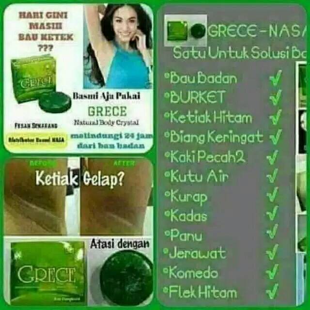SABUN GRECE PENGHILANG BAU BADAN,PANU,GATAL*, KETIAK HITAM DLL