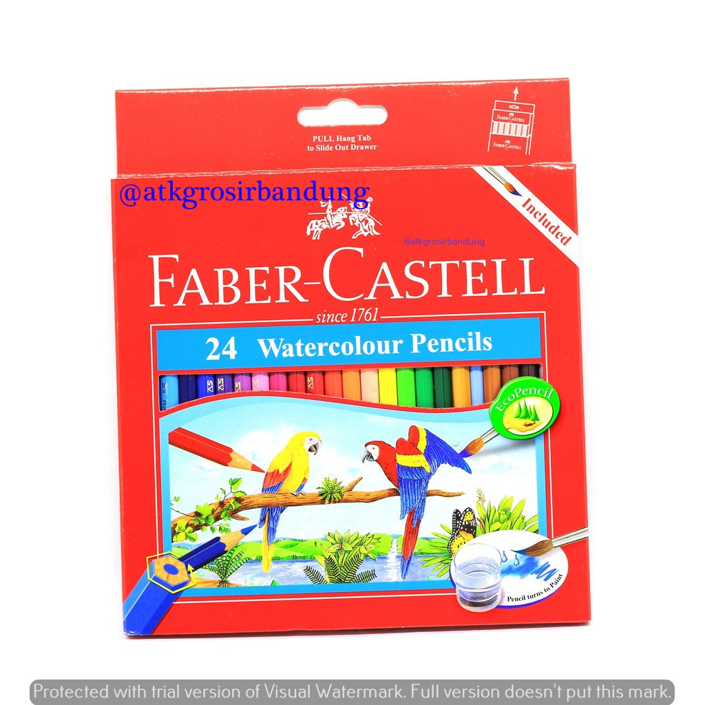 

Pensil Warna Faber Castell water colour 24 warna