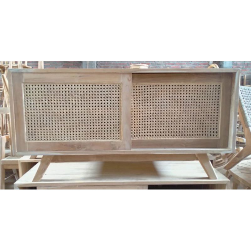 Buffet TV rotan/ Buffet TV minimalis/ Buffet TV retro/ Buffet TV kekinian