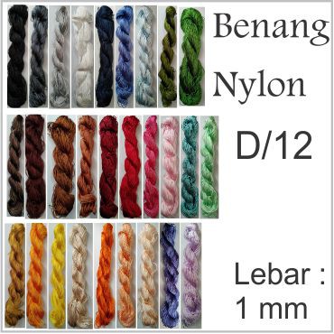 Tali Benang Nylon Rajut D12 Warna A