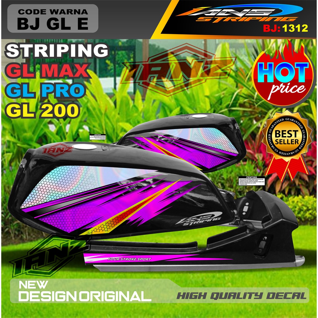 STIKER STRIPING GL MAX HOLOGRAM / STRIPING GL PRO MAX VARIASI HOLOGRAM / STRIPING GL HOLOGRAM