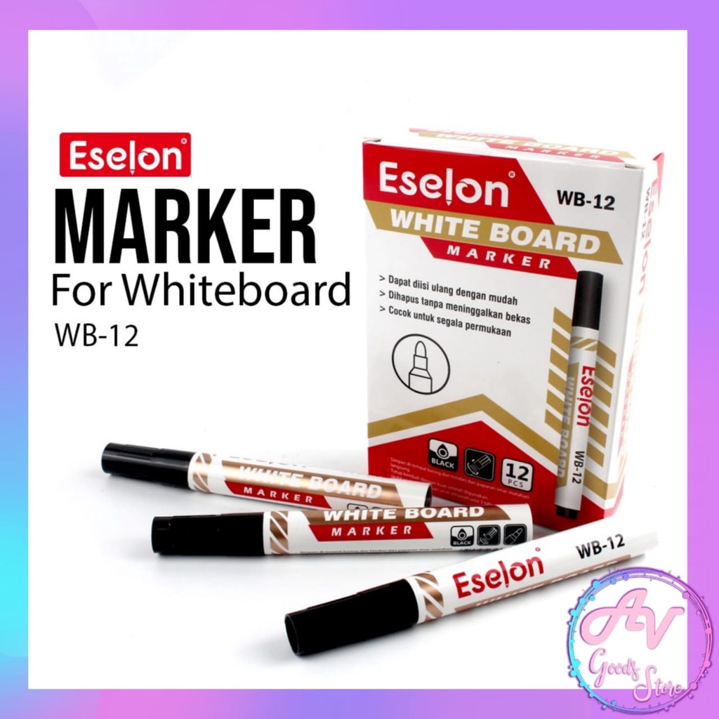 

1Pcs Spidol Papan Tulis Whiteboard Eselon WB12 / Spidol Papan Boardmarker Non Permanen