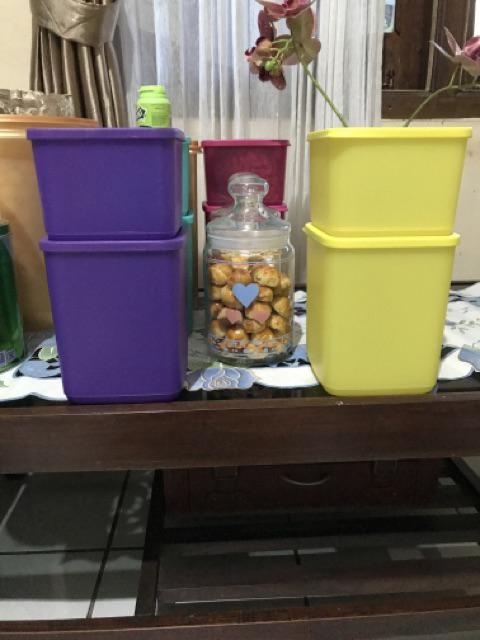 Terbaru !!! Set Freshness Collection Atau Pop Fiesta Tupperware 8 Pcs Toples