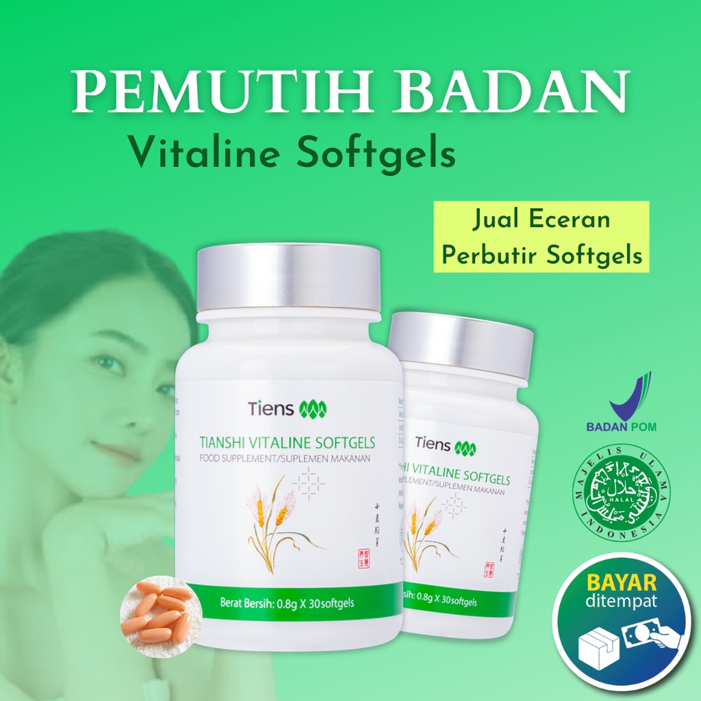 Vitaline Tiens Suplemen Pemutih Badan Terbaik Di Dunia Ampuh Mencerahkan Kulit Seluruh Tubuh