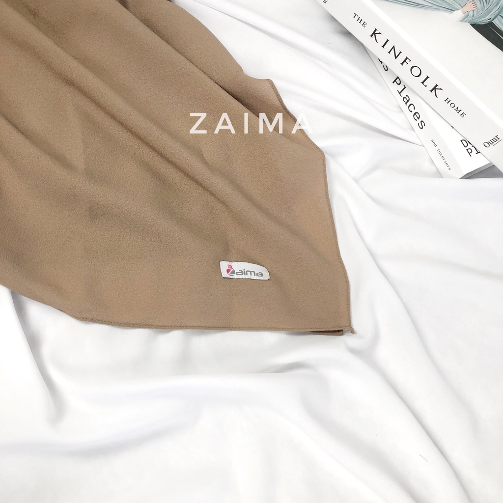 Pashmina Diamond Besar 75 x 200 Jumbo Lebar Syar'i Menutup Dada-Peanut