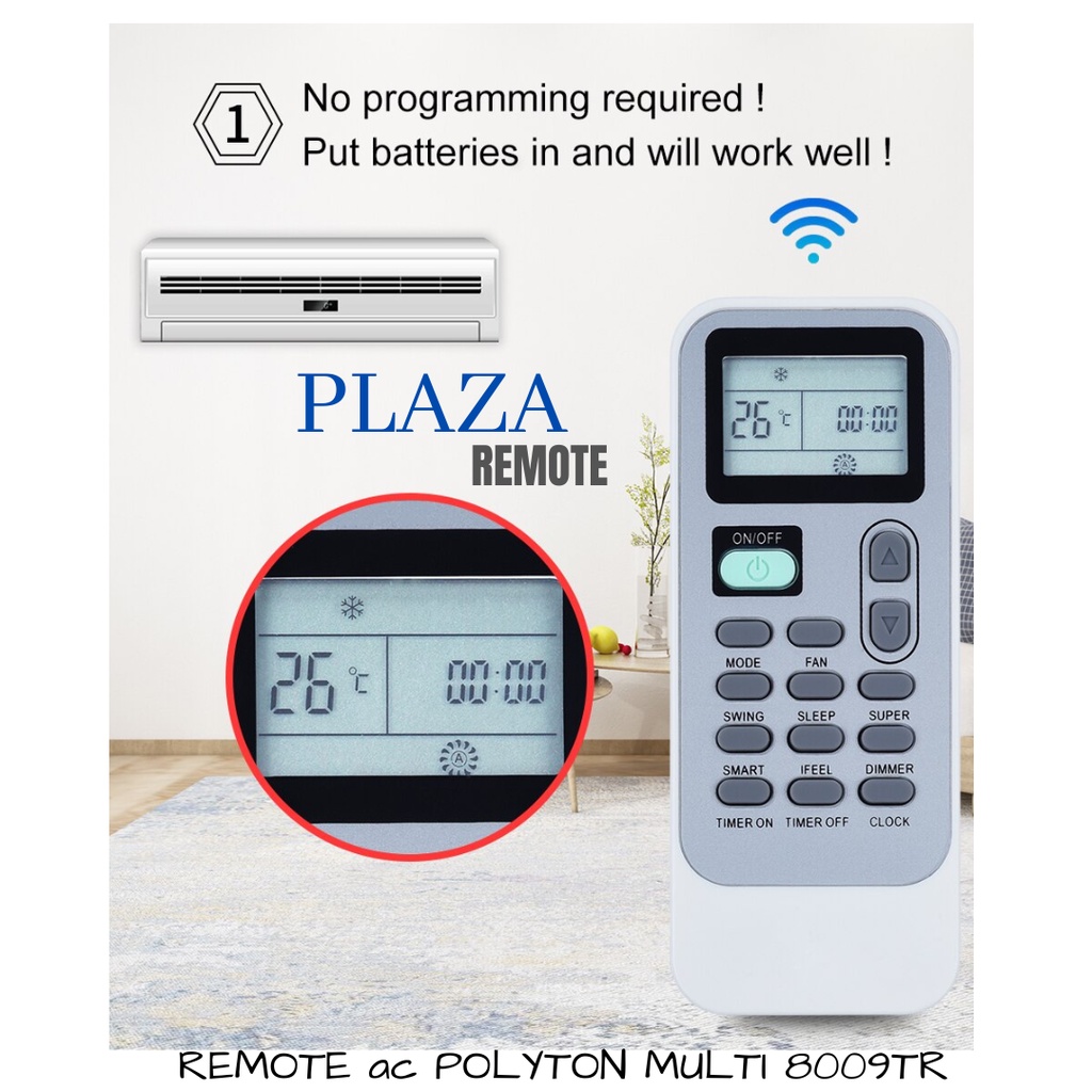 REMOTE AC POLYTRON MULTI AC 8009