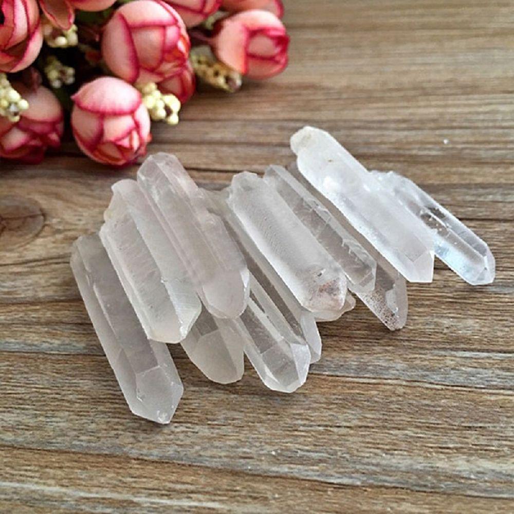 Batu Mentah Agustina 100g Mineral Dekorasi Home Decor Wand Healing Quartz Terminasi Bening