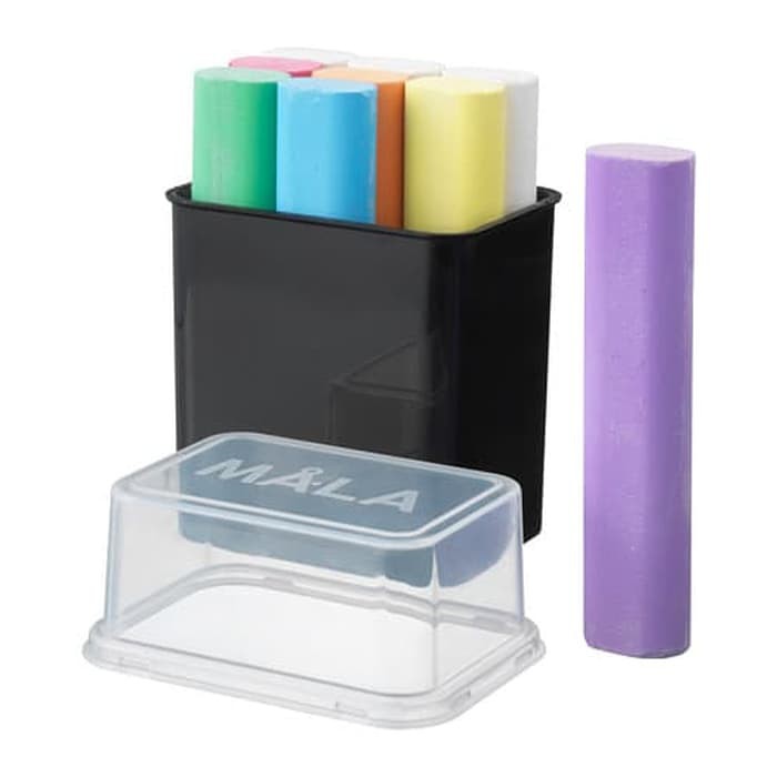 

Mala kapur tulis,9 warna,plus wadah,p=8.5cm, chalkboard