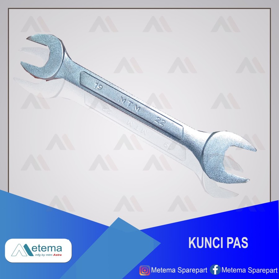 Spanner / Kunci Pas Set (isi 5 pcs) Metema Original.