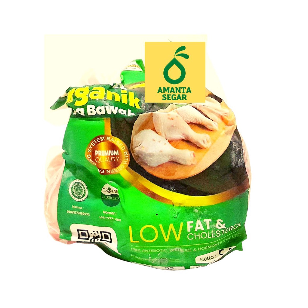 

Ayam Organik Berkah Chicken Paha Bawah Paha Pentung Organik 0,5 sd 0,6 Kg 500 sd 600 gram Amanta Segar dan Frozen Food