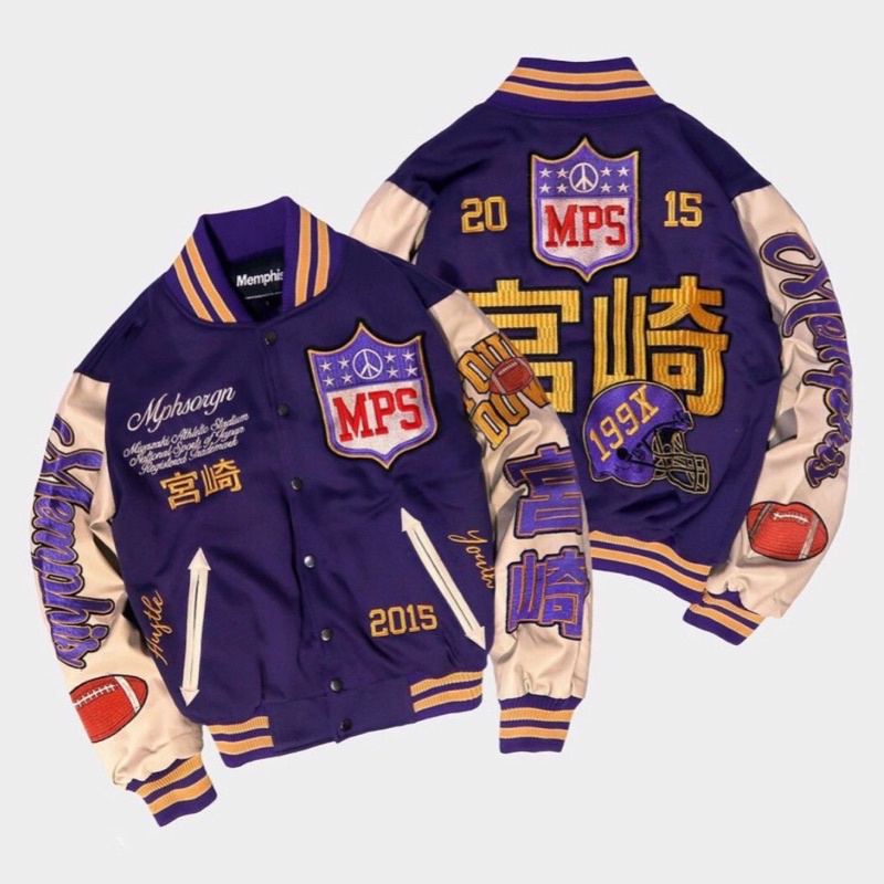[ORIGINAL] Varsity Jacket Memphisorigins Kizoku / Revolt Undefeated / Kamikaze / Homerun / Yamaguchi
