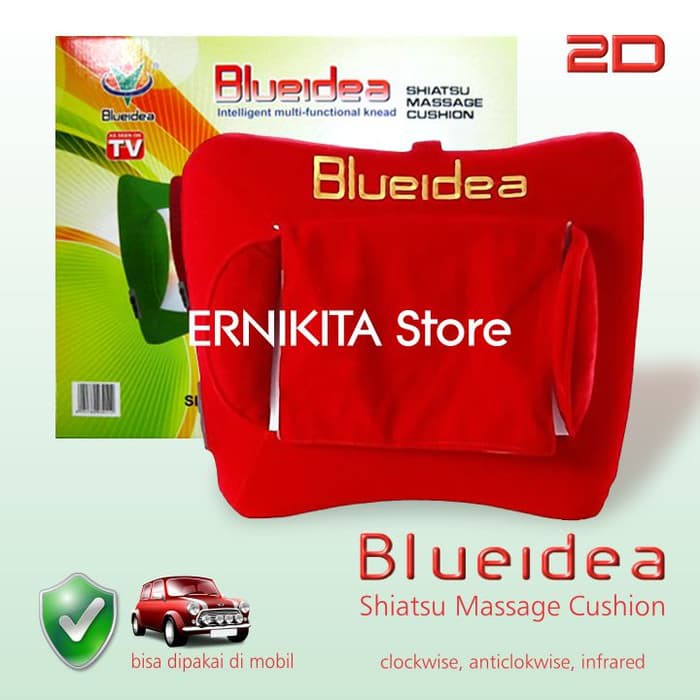 Bantal Pijat Punggung BLUEIDEA Shiatsu Massage Cushion Murah