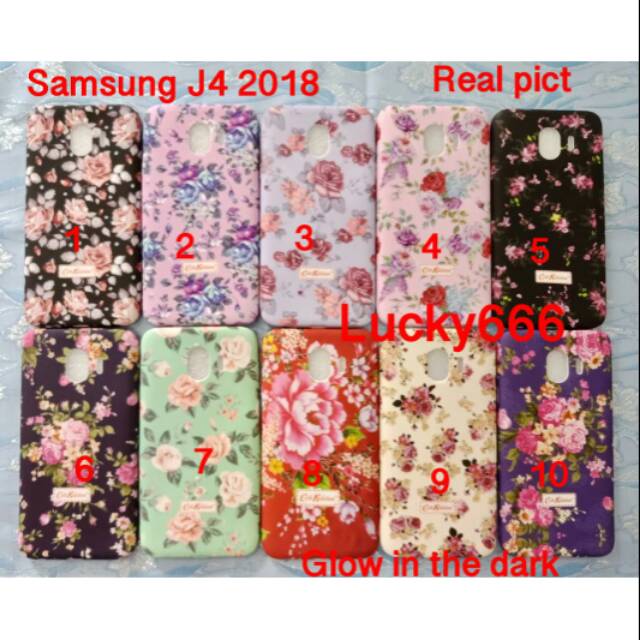 Soft case flower samsung j4 silikon bunga samsung galaxy j4 2018
