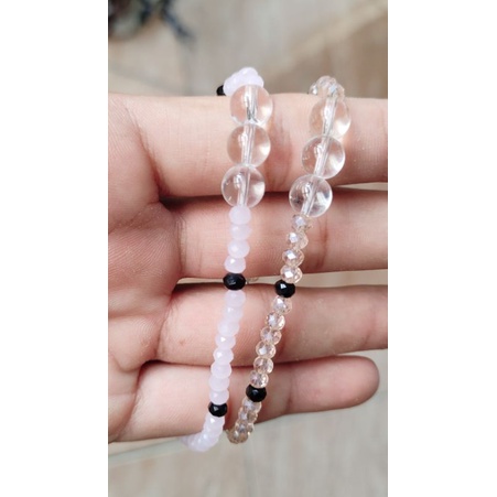 Gelang Kristal Bracelet || Gelang Mutiara Kristal