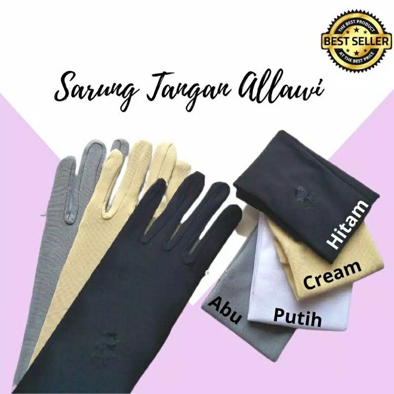 Sarung Tangan Muslimah Allawi / Sarung tangan penganten wanita
