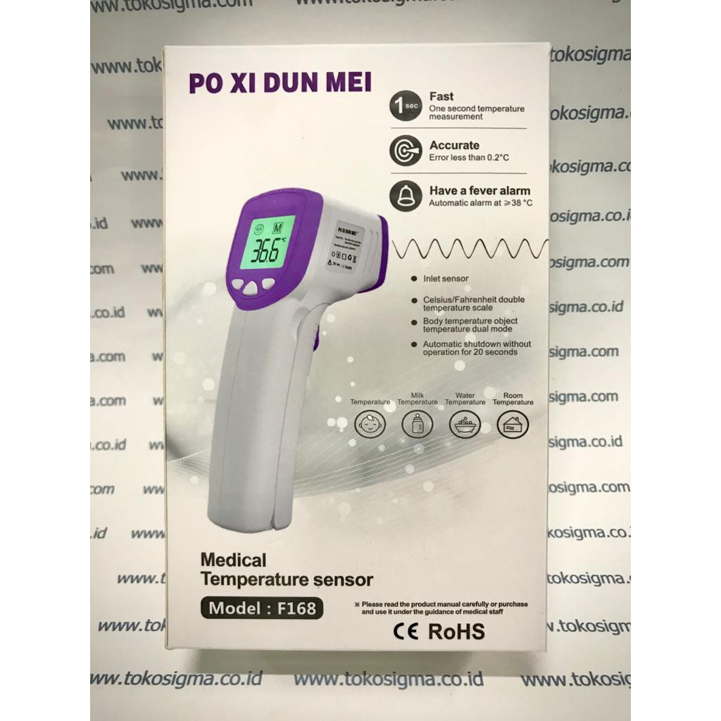 Termometer Suhu Tubuh Temperatur Sensor Digital Infrared Non Contact