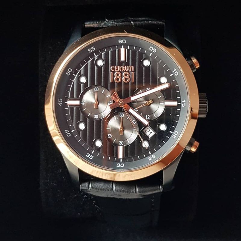 Jam Tangan Pria Cerruti CRA108SBR02BK / 108SBR
