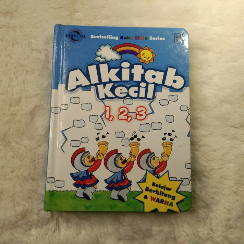 Buku anak boardbook preloved second ALKITAB KECIL 123 Belajar Berhitung dan Warna